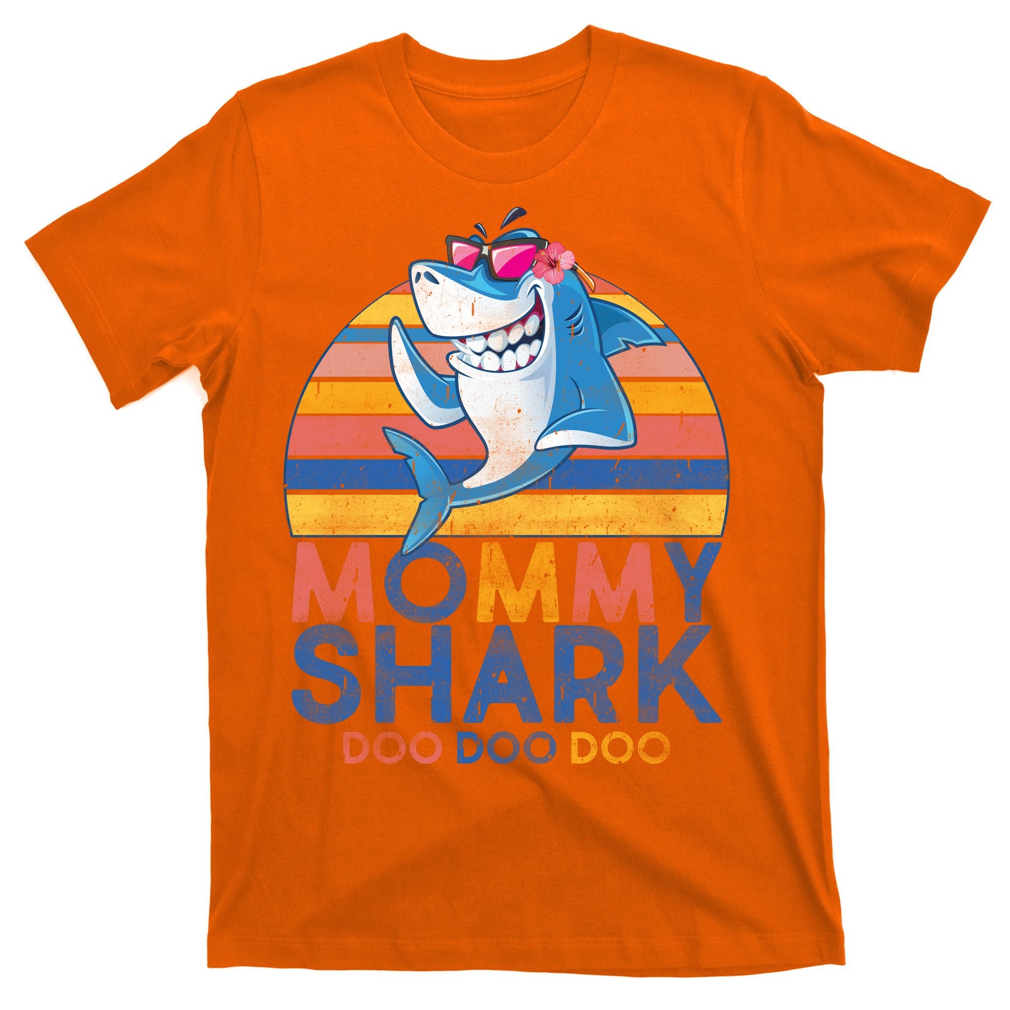 Vintage Retro Mommy Shark Doo T-Shirt