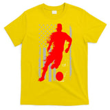 Vintage Soccer American Flag USA  T-Shirt