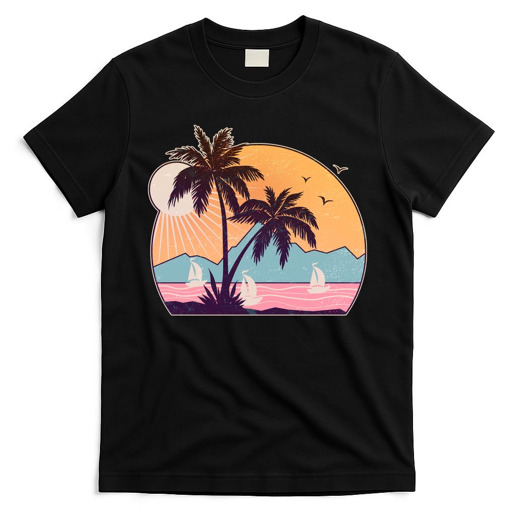 Vintage Summer Beach Emblem T-Shirt