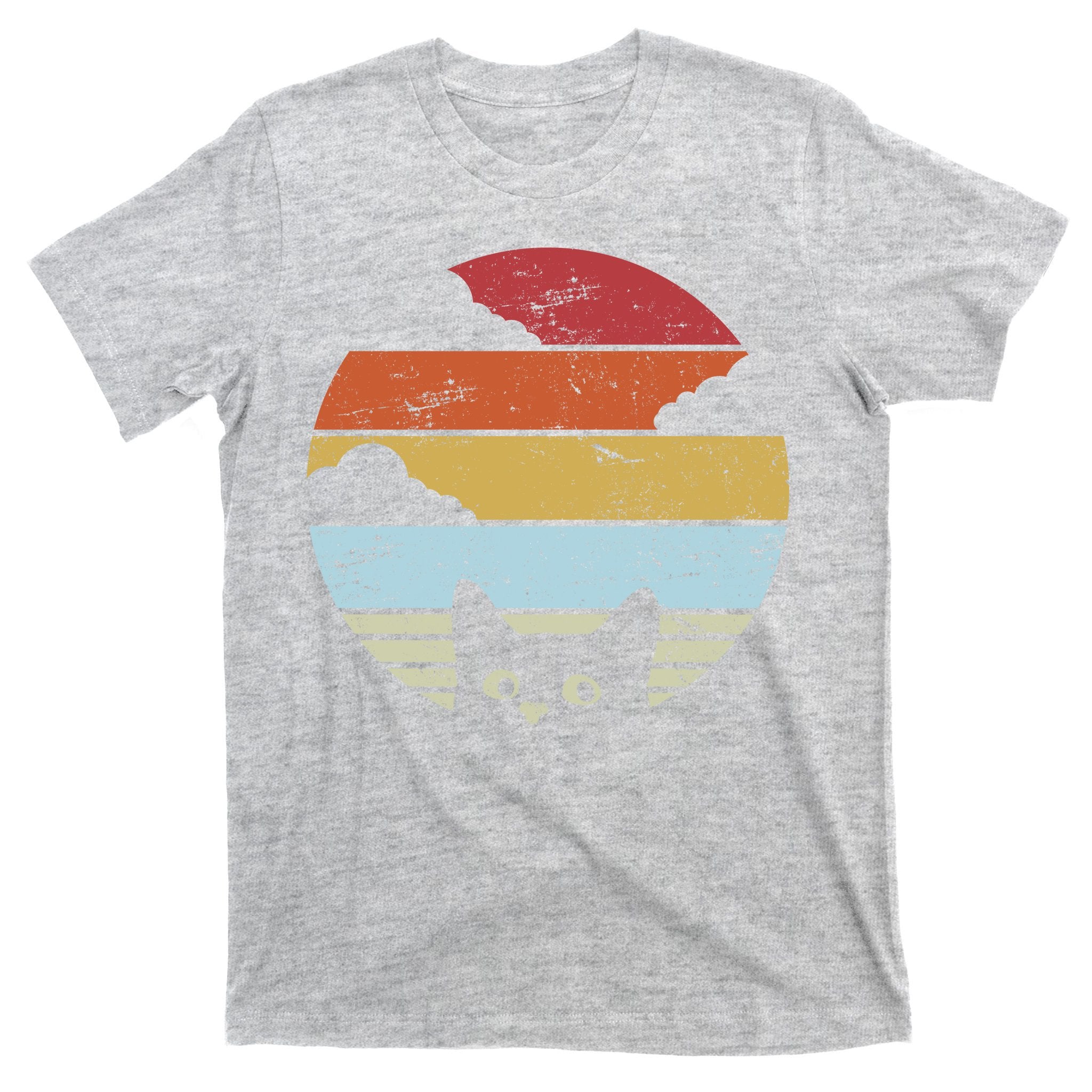 Vintage Sunset Cat T-Shirt