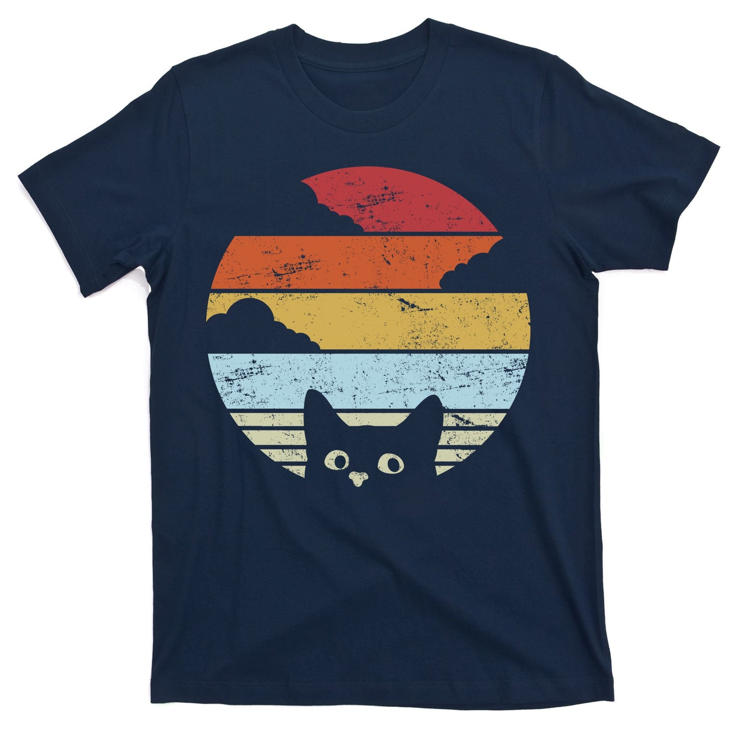 Vintage Sunset Cat T-Shirt