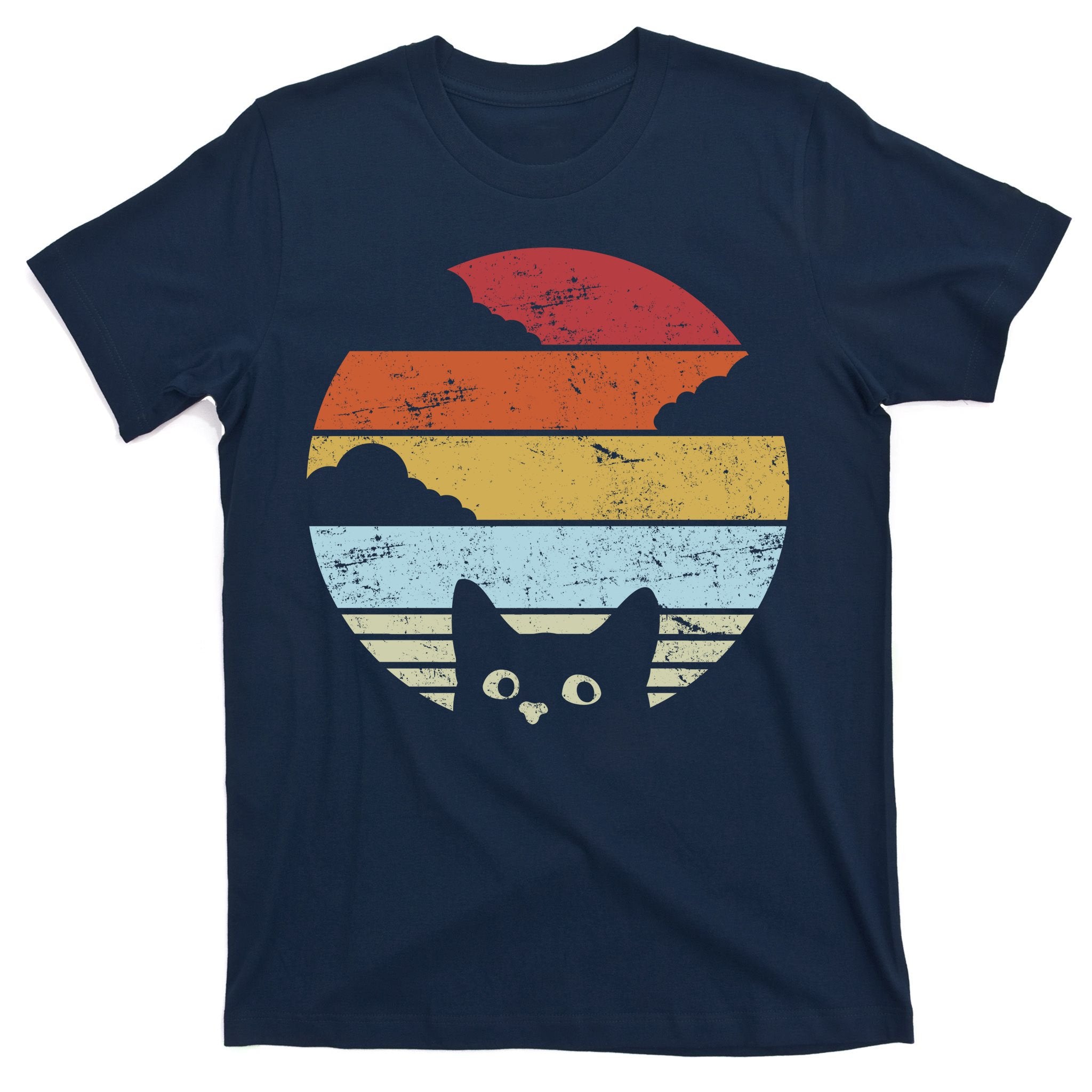 Vintage Sunset Cat T-Shirt