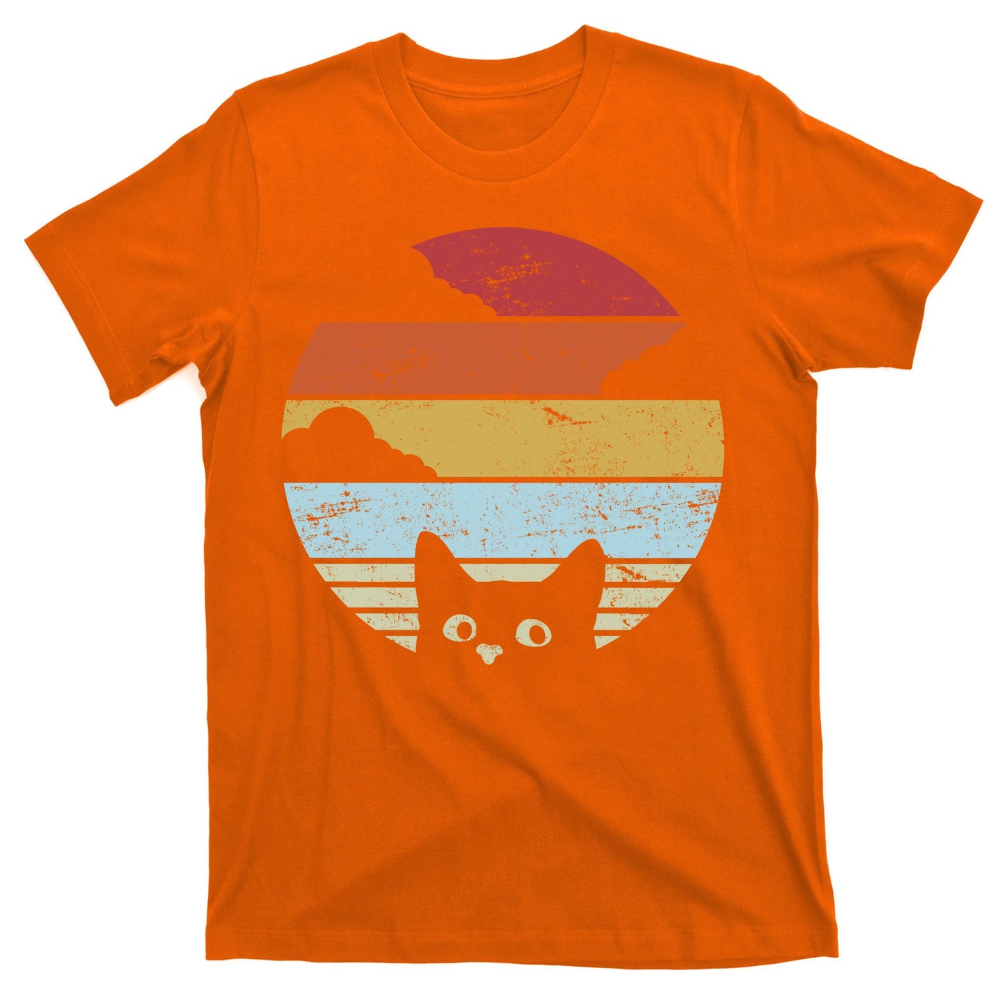 Vintage Sunset Cat T-Shirt