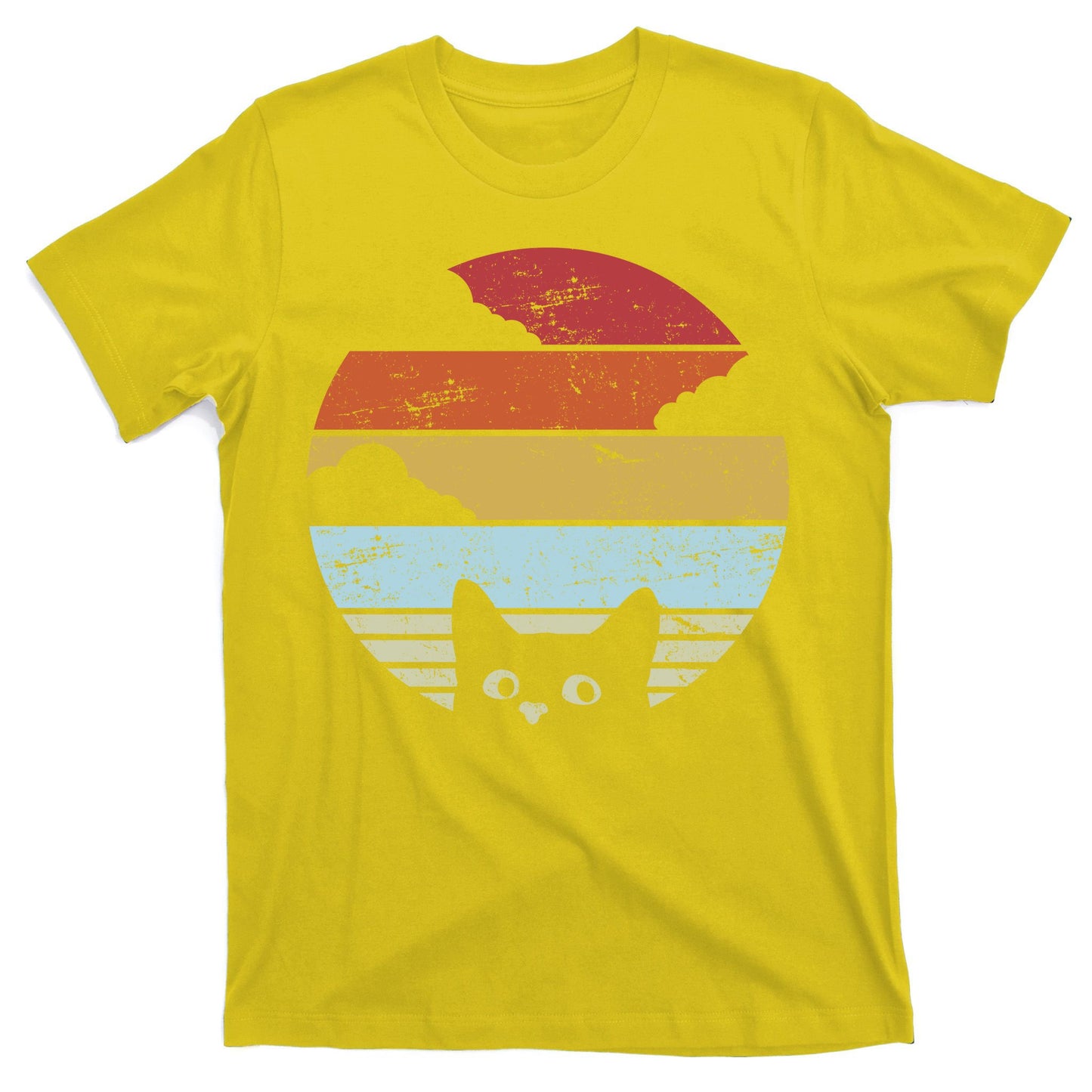 Vintage Sunset Cat T-Shirt