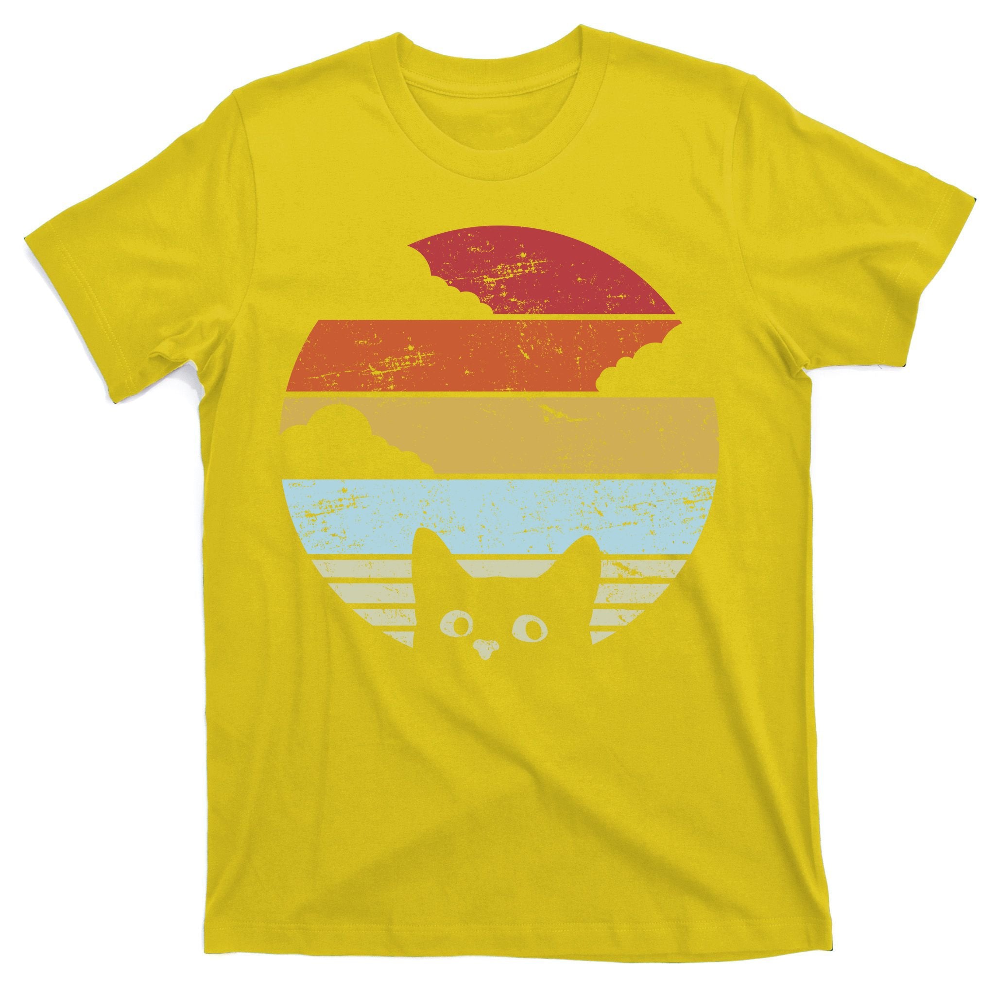 Vintage Sunset Cat T-Shirt