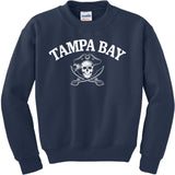 Vintage Tampa Bay Football Pirates Fan Kids Sweatshirt