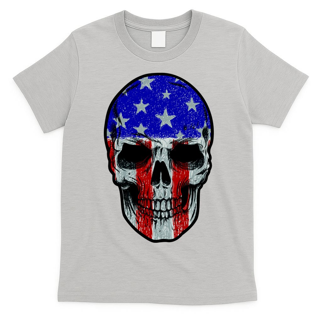Vintage USA American Patriot Skull T-Shirt