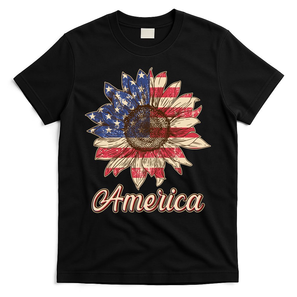 Vintage USA American Sunflower T-Shirt
