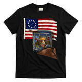 Vintage USA Flag Patriotic Drum T-Shirt
