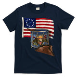 Vintage USA Flag Patriotic Drum T-Shirt