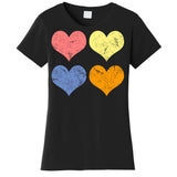 Vintage Valentine Day Hearts Women's T-Shirt