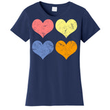 Vintage Valentine Day Hearts Women's T-Shirt