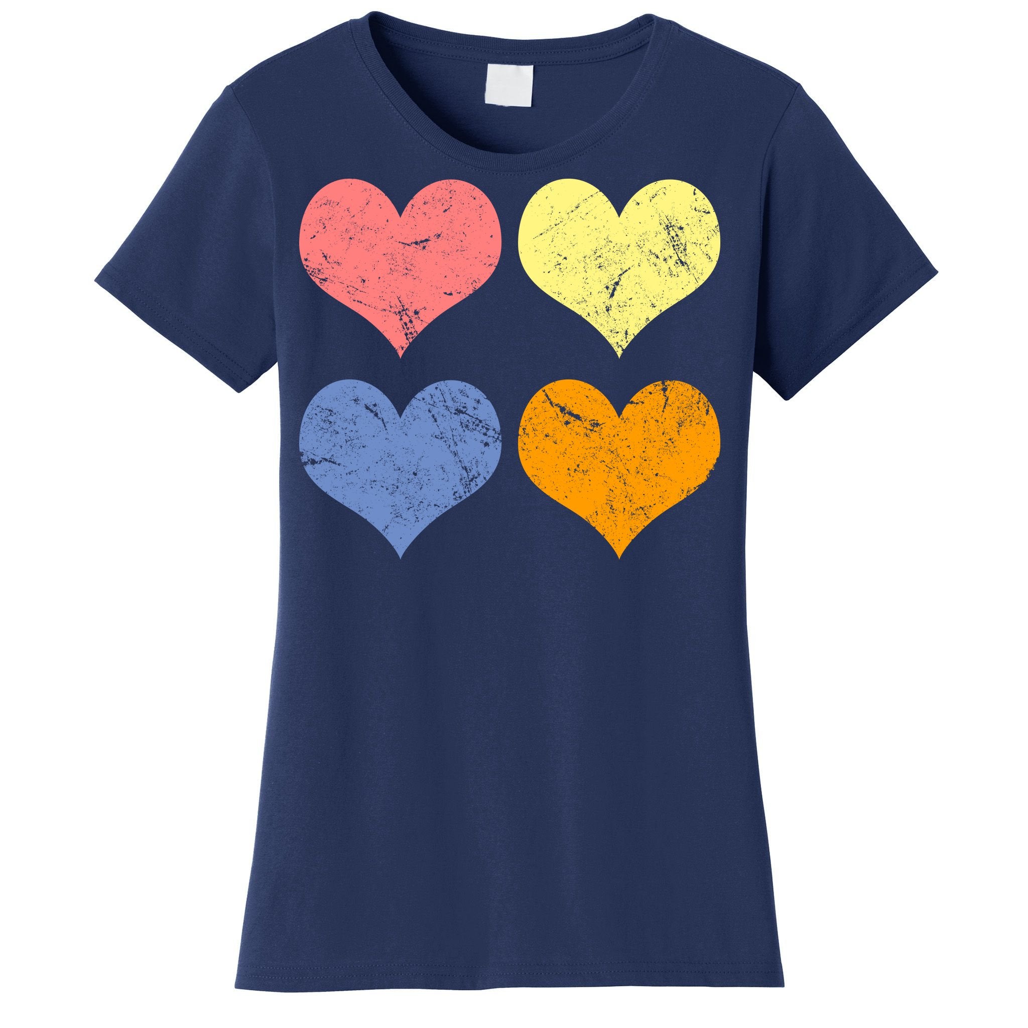 Vintage Valentine Day Hearts Women's T-Shirt