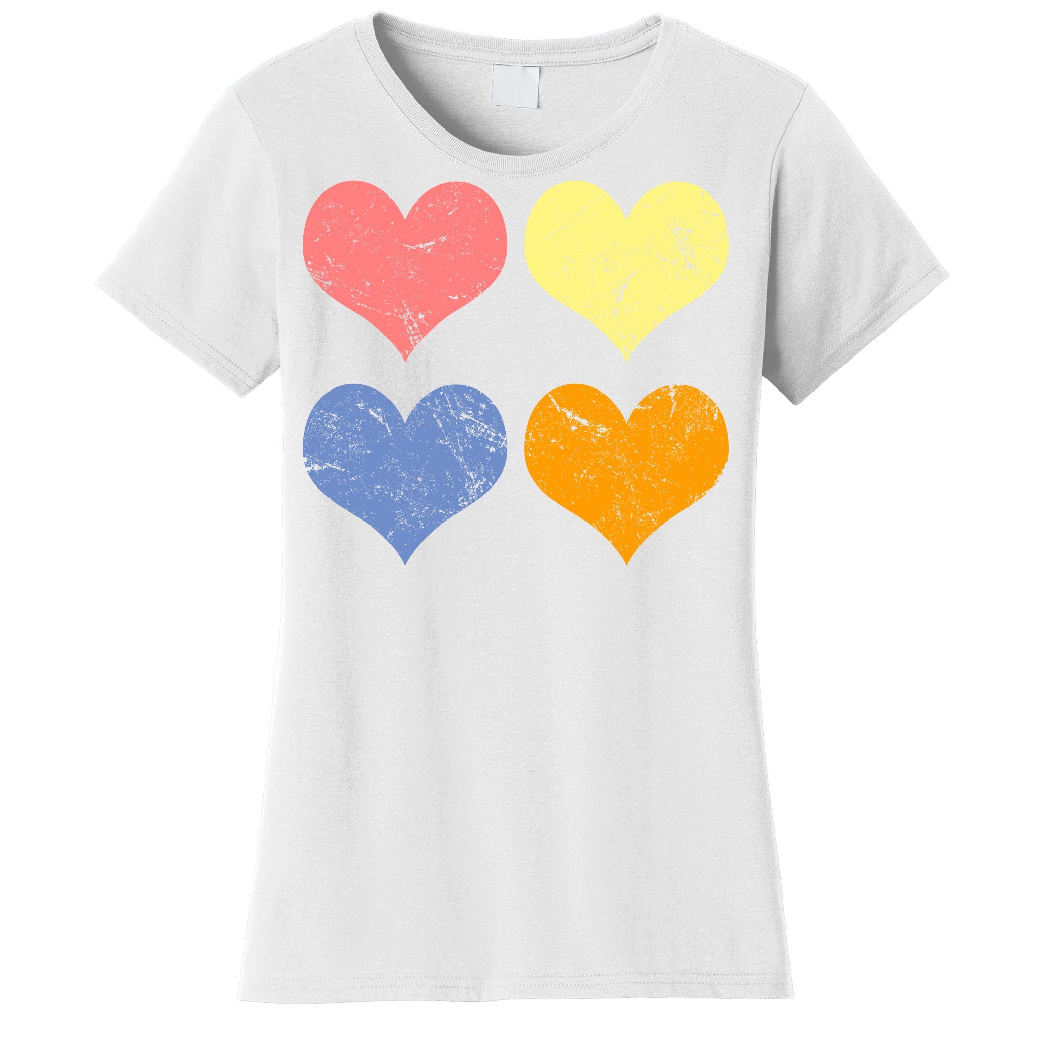 Vintage Valentine Day Hearts Women's T-Shirt