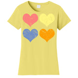 Vintage Valentine Day Hearts Women's T-Shirt