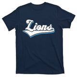 Vintage Lion Football Logo T-Shirt