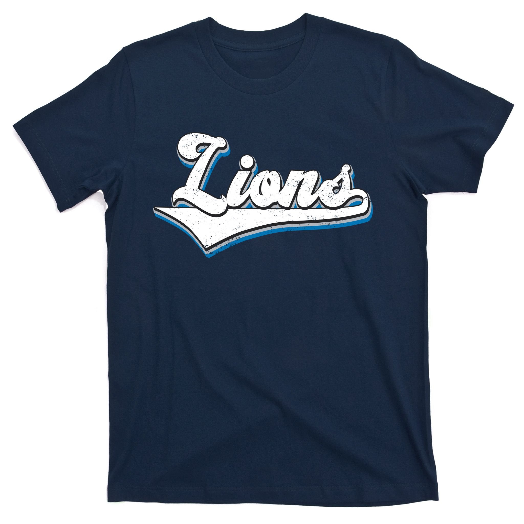 Vintage Lion Football Logo T-Shirt