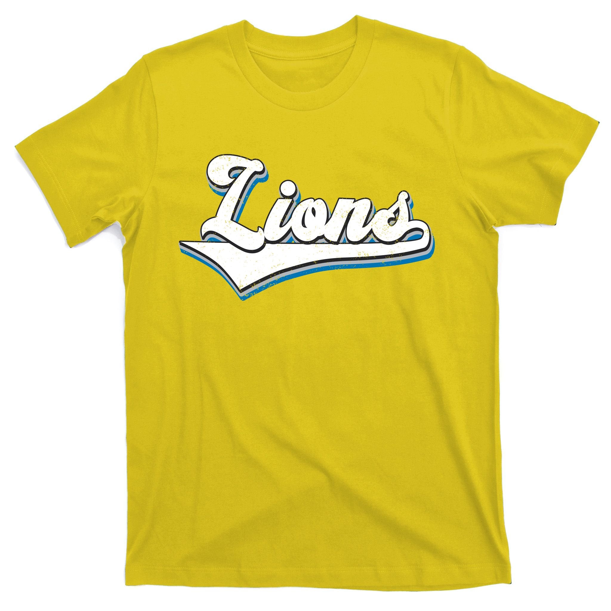 Vintage Lion Football Logo T-Shirt