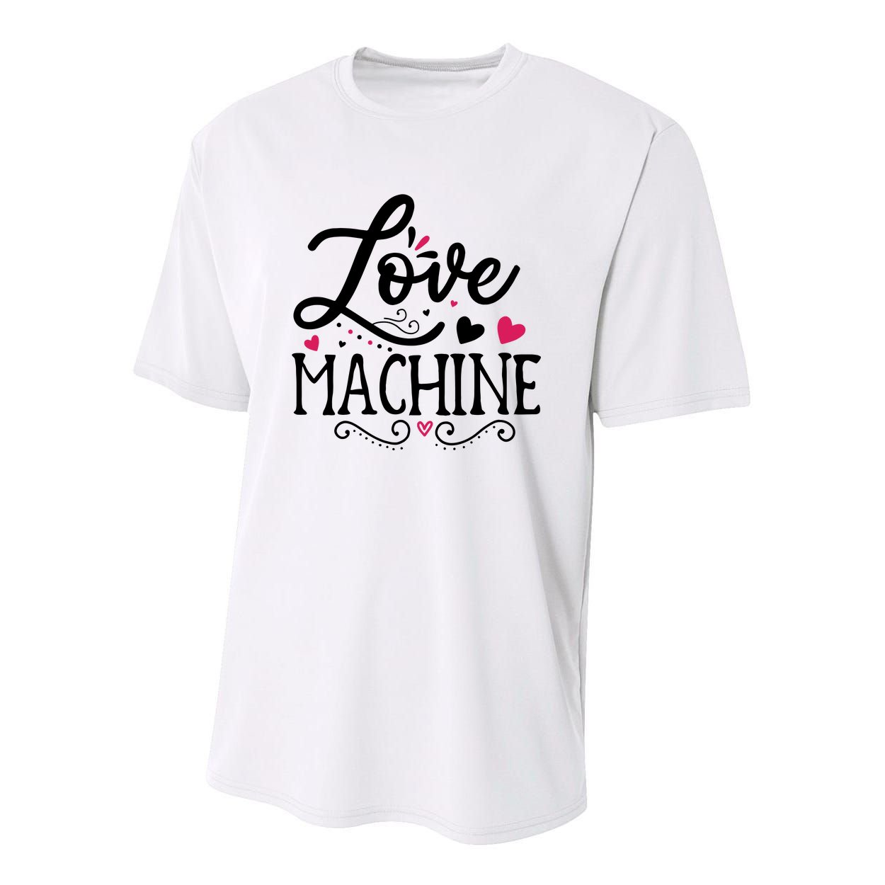 Valentine Love Machine Youth Performance Sprint T-Shirt