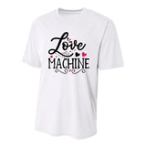 Valentine Love Machine Youth Performance Sprint T-Shirt