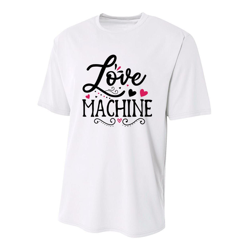 Valentine Love Machine Youth Performance Sprint T-Shirt