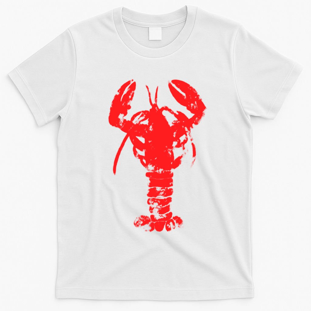 Vintage Lobster Red Imprint T-Shirt