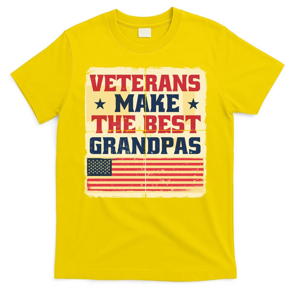 Veterans Make The Best Grandpas USA T-Shirt
