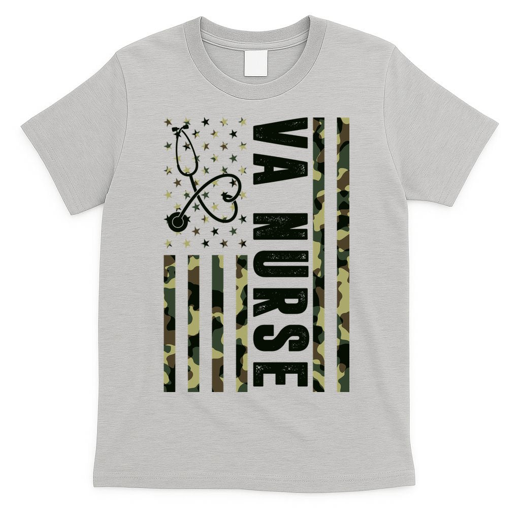 VA Nurse Army USA Flag T-Shirt