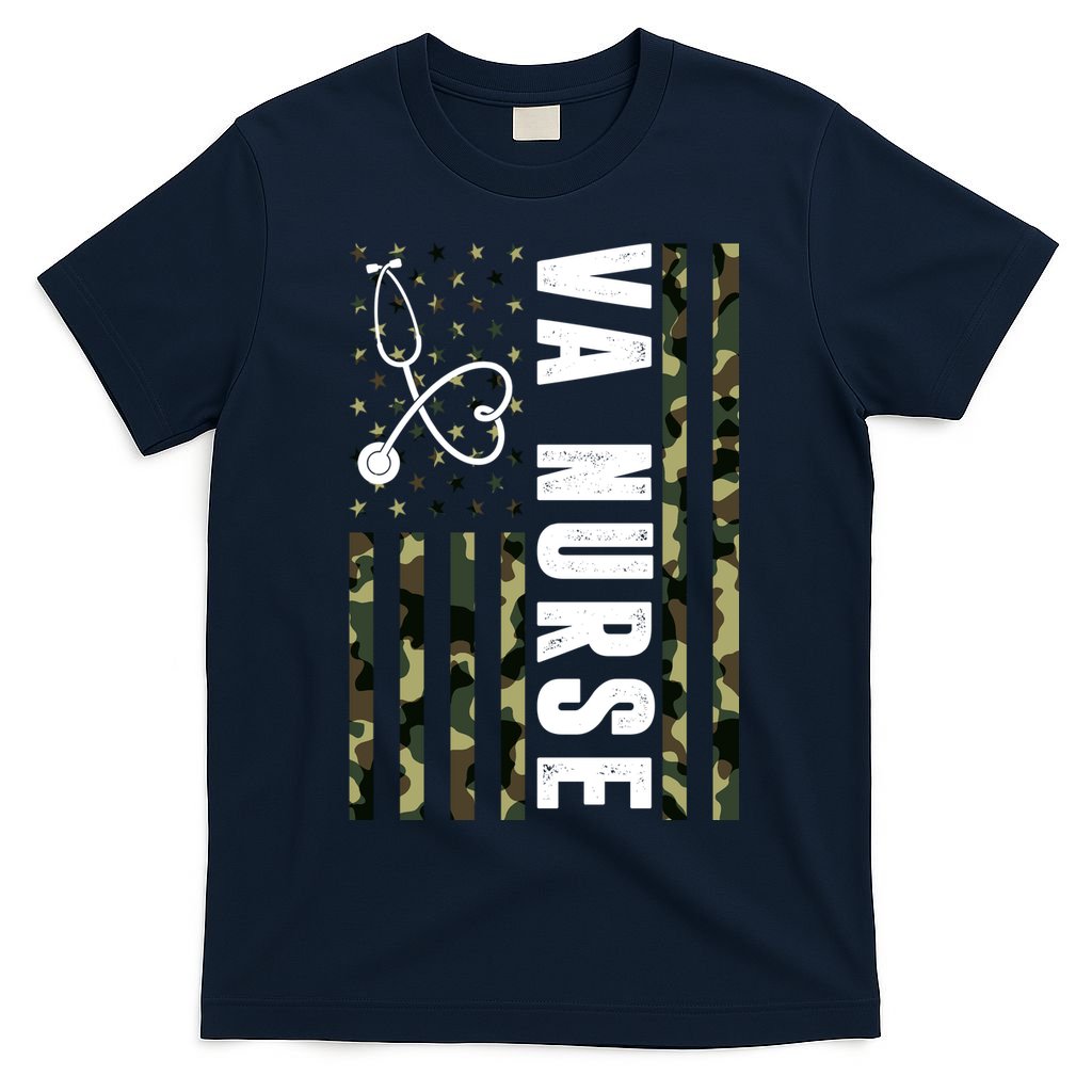 VA Nurse Army USA Flag T-Shirt