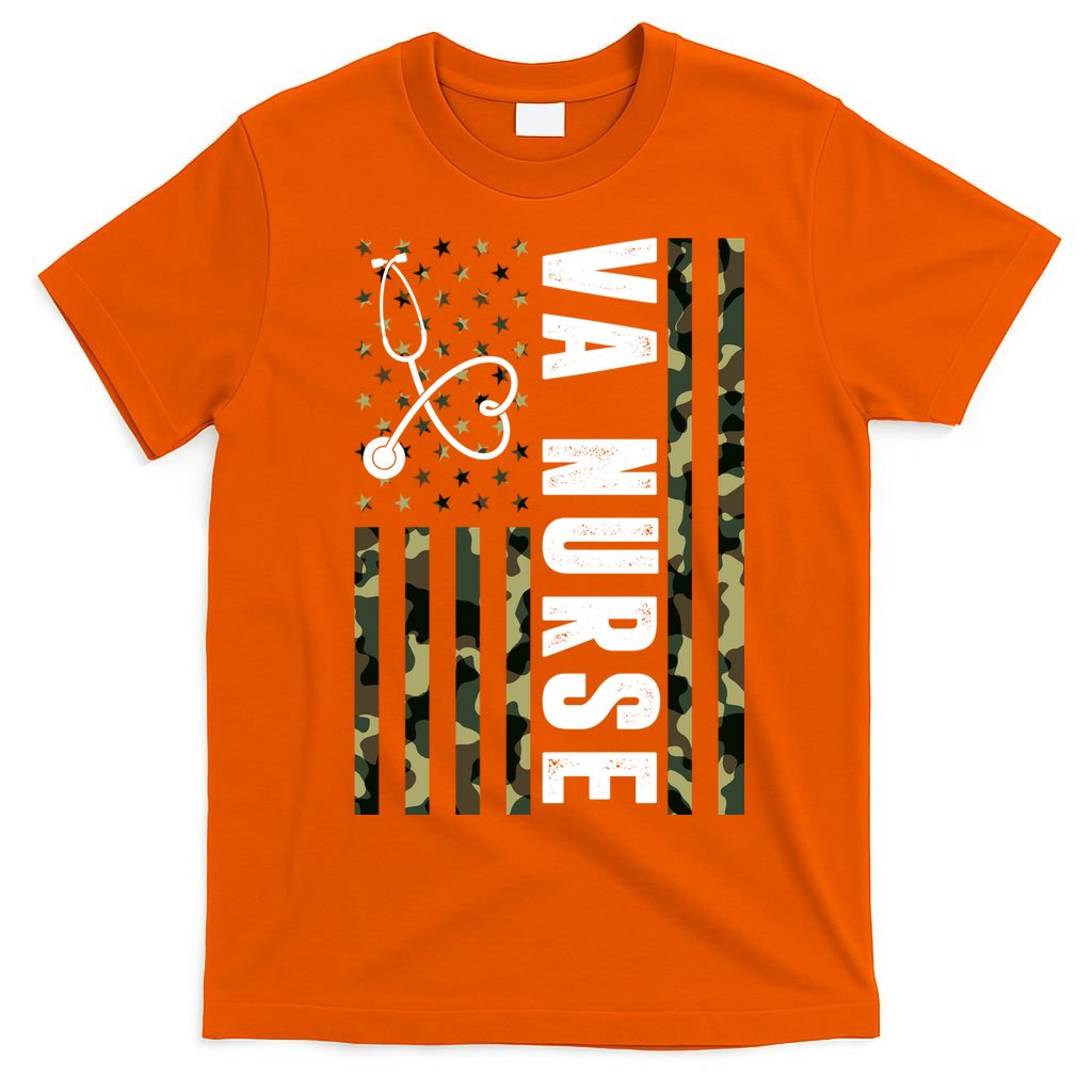 VA Nurse Army USA Flag T-Shirt