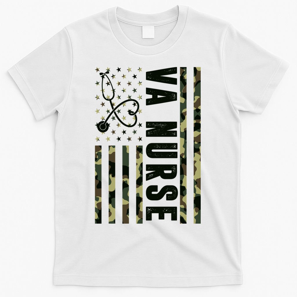 VA Nurse Army USA Flag T-Shirt