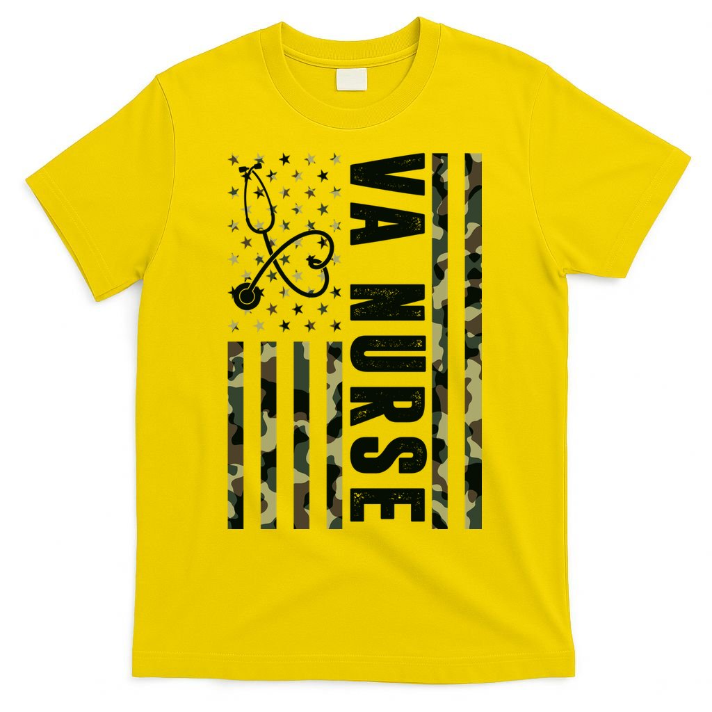 VA Nurse Army USA Flag T-Shirt