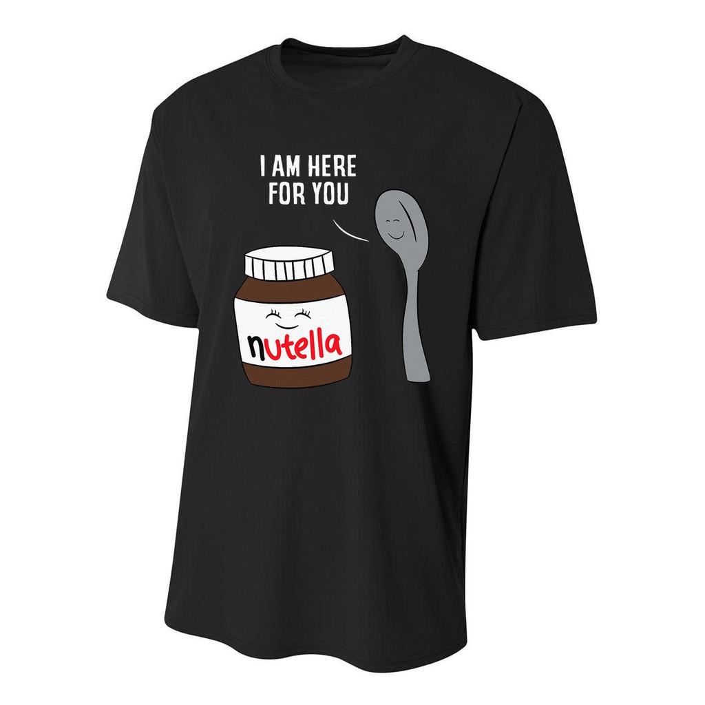 Valentine Nutella Couplepartner Gifts Youth Performance Sprint T-Shirt