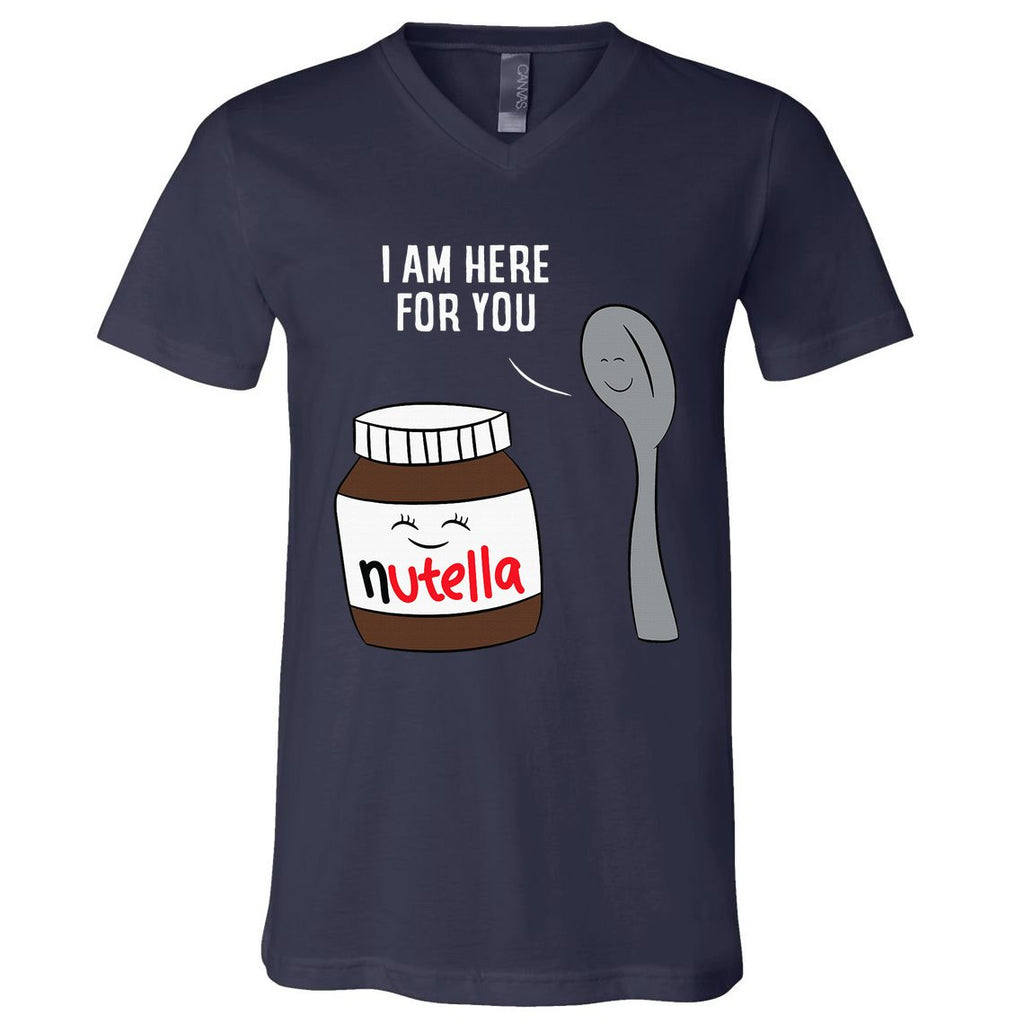 Valentine Nutella Couplepartner Gifts V-Neck T-Shirt