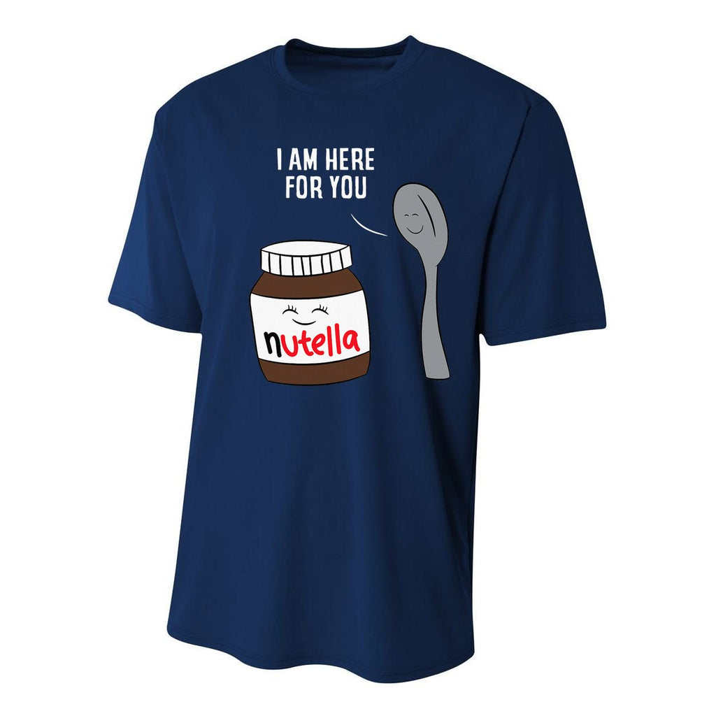 Valentine Nutella Couplepartner Gifts Youth Performance Sprint T-Shirt