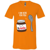Valentine Nutella Couplepartner Gifts V-Neck T-Shirt