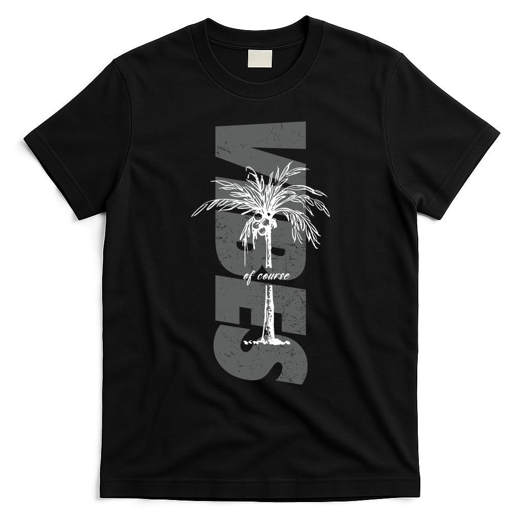 Vibes Of Course Summer Palm Tree Vintage T-Shirt