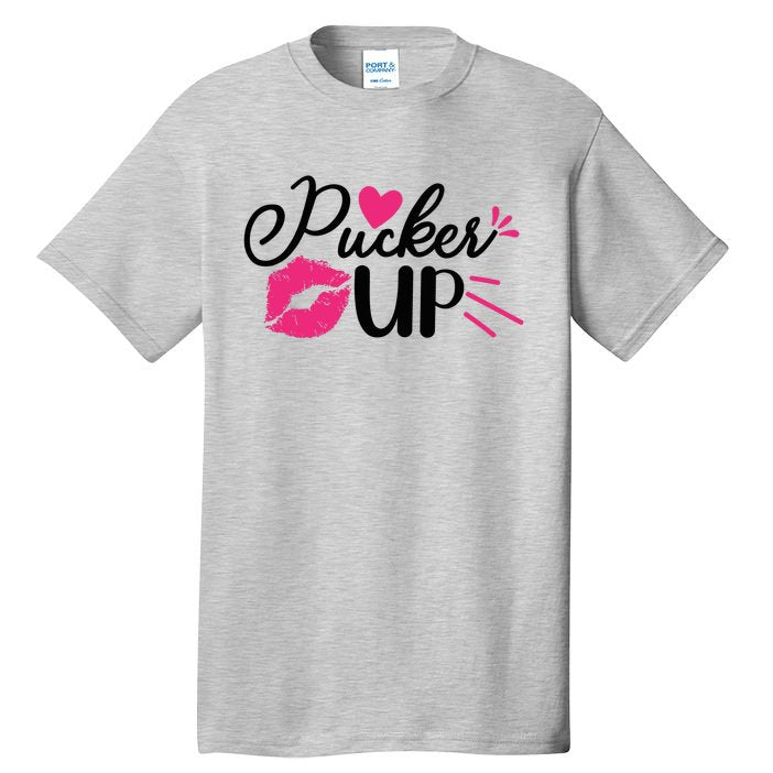 Valentine Pucker Up Tall T-Shirt