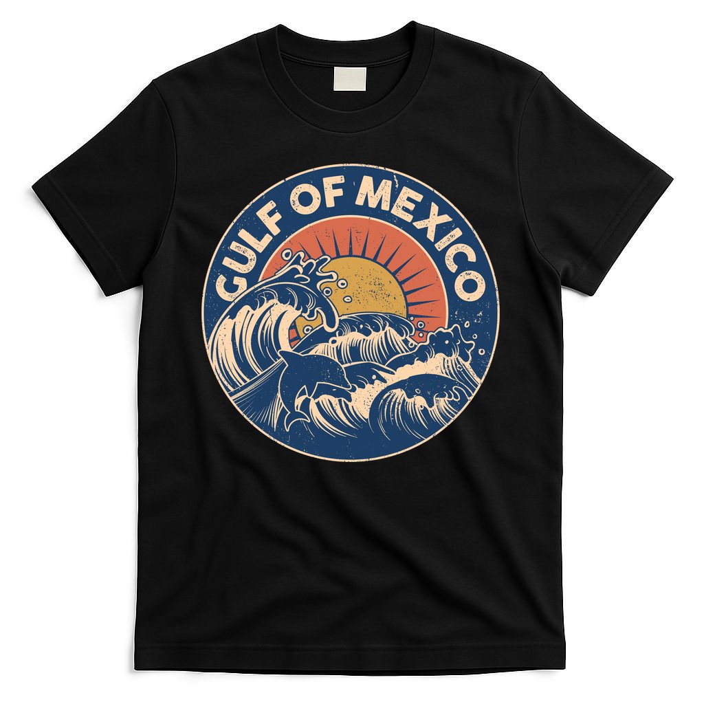 Vintage Retro Gulf of Mexico Emblem T-Shirt
