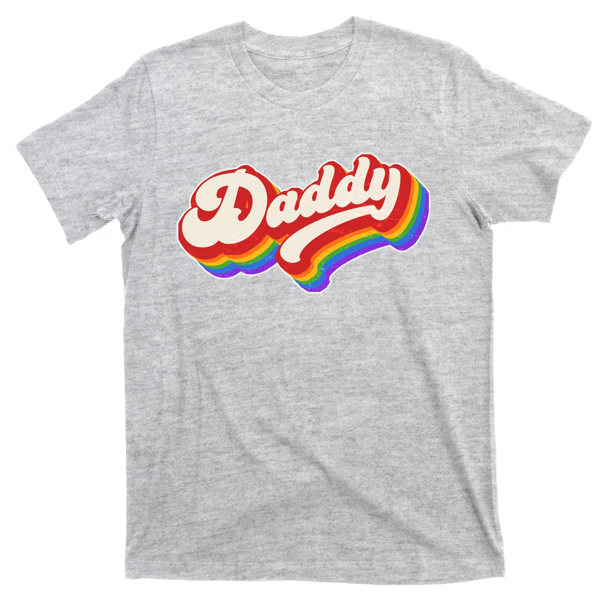 Vintage Retro Rainbow Daddy T-Shirt