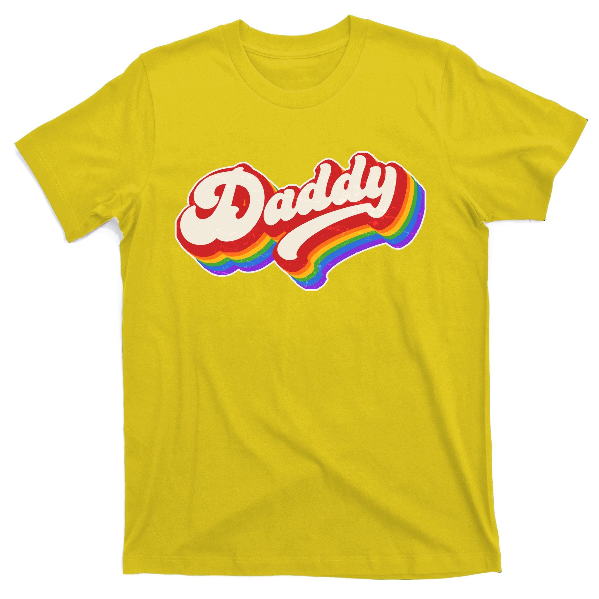 Vintage Retro Rainbow Daddy T-Shirt