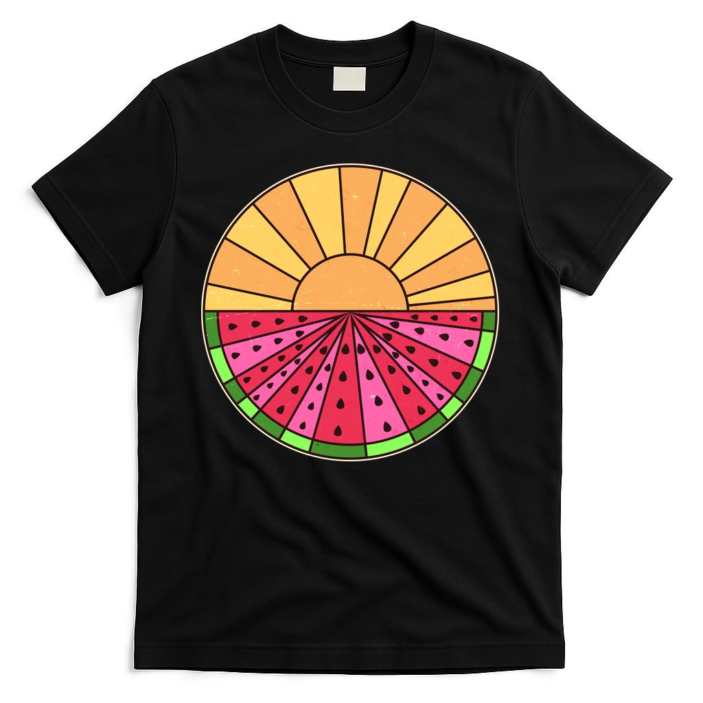 Vintage Retro Summer Sunshine Watermelon T-Shirt