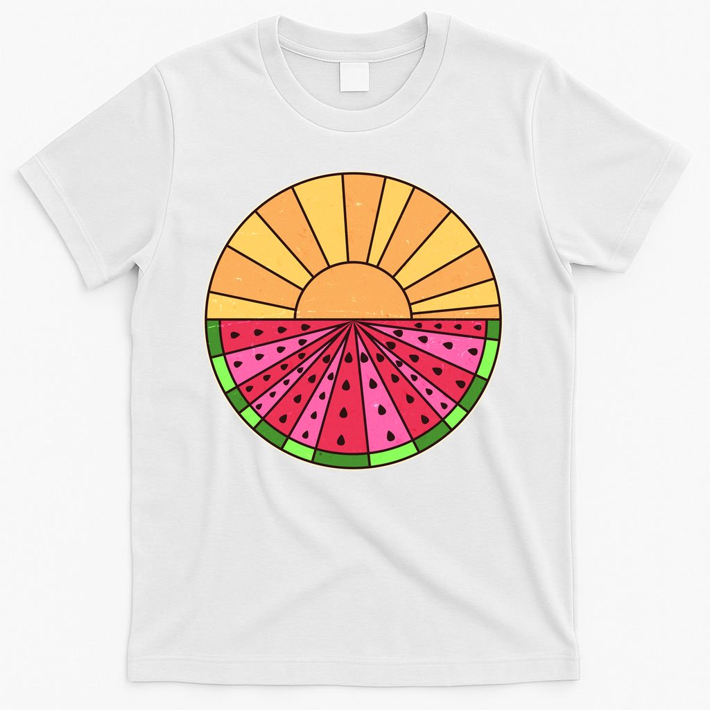 Vintage Retro Summer Sunshine Watermelon T-Shirt