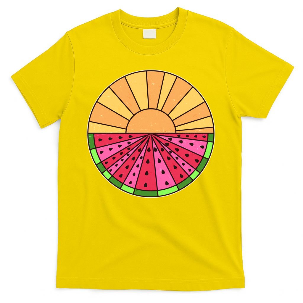 Vintage Retro Summer Sunshine Watermelon T-Shirt