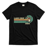 Vintage Retro Summer Fishing Ohio Erie Lake T-Shirt