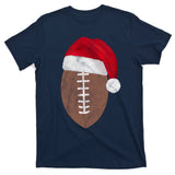 Vintage Santa Football Lover Christmas T-Shirt