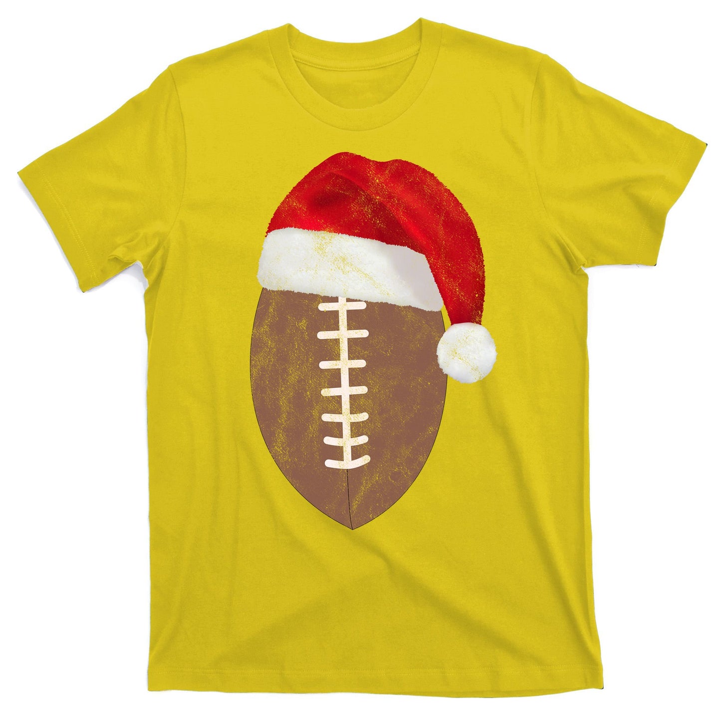 Vintage Santa Football Lover Christmas T-Shirt