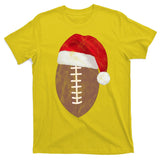 Vintage Santa Football Lover Christmas T-Shirt