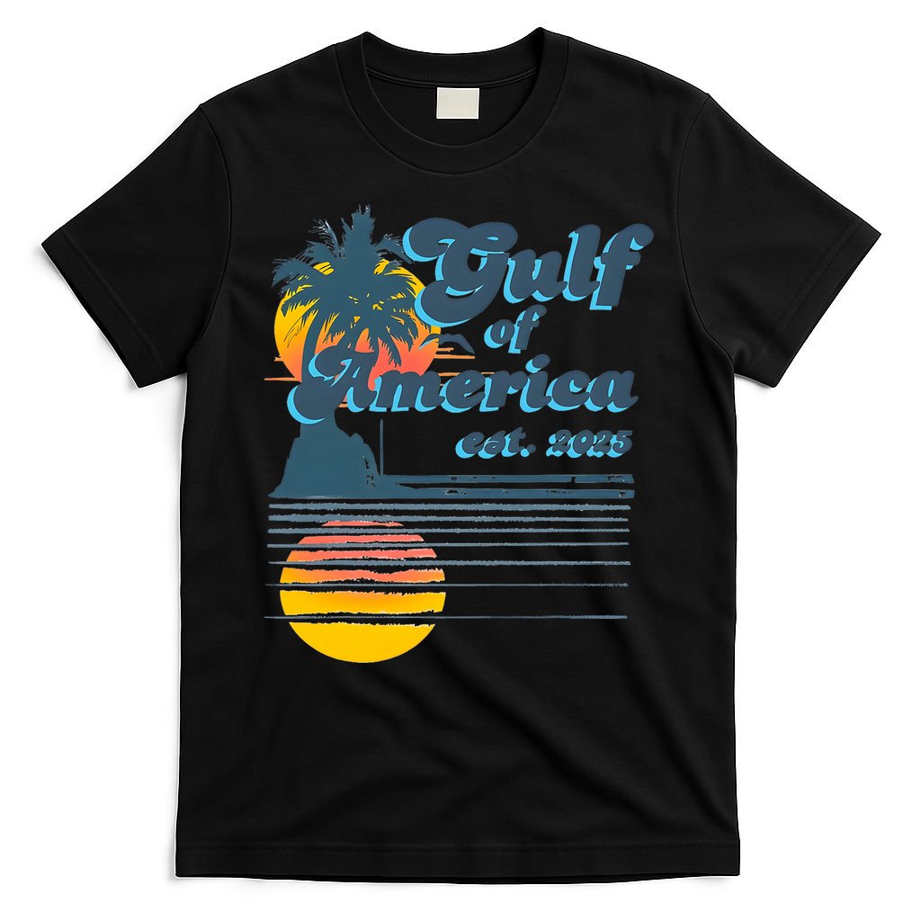 Vintage Style Gulf of USA America Beach Lovers Summer  T-Shirt
