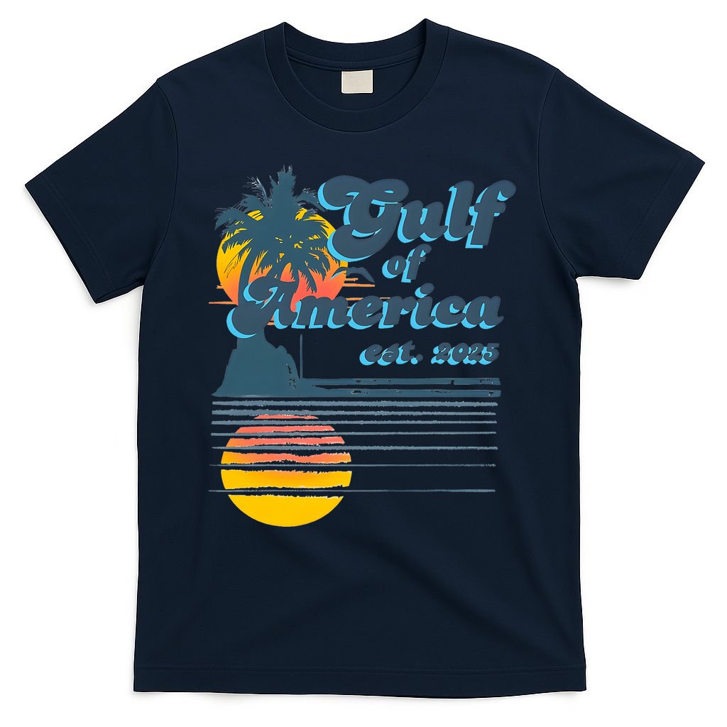 Vintage Style Gulf of USA America Beach Lovers Summer  T-Shirt